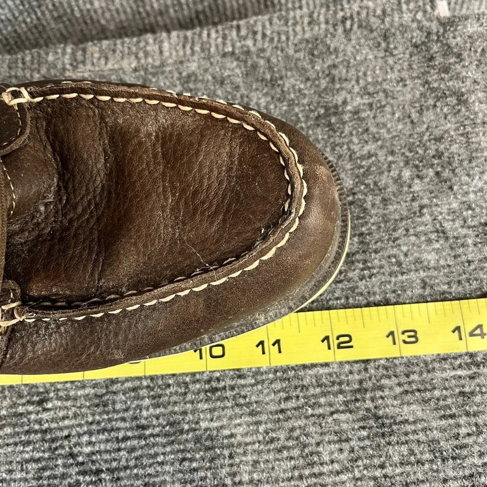 Sperry Top-Sider Mens Waterproof Brown Leather Moc Toe Lug Sole Boots 10.5